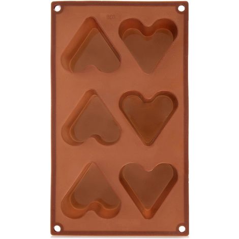 Heart-Shaped Silicone Cookie Mold - 29x17.5x3.8 cm (1/5)