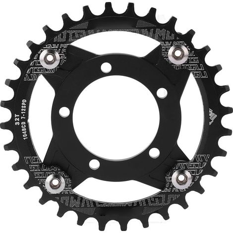 Plateau 104BCD 32T Pignon Roue Dentée Adaptateur Aluminium Haute Dureté Découpe CNC pour Moteur Central Bafang (1/5)