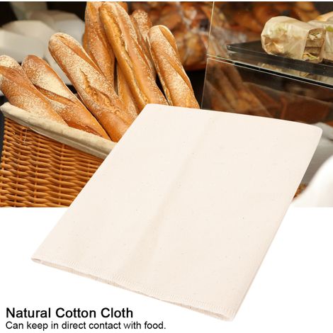 Tissu à lever pour baguettes, pur coton, non blanchi, 4575cm (17x29inch) (1/5)