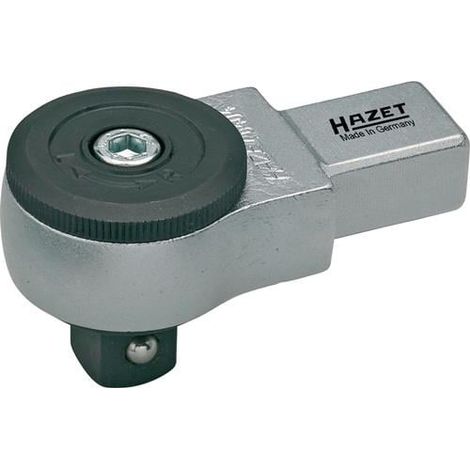 Attache mâle à cliquet réversible 6404 ∙ Carré femelle 14 x 18 mm ∙ Carré massif 12,5 mm (1/2 pouce) HAZET (1/4)