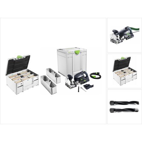 Fraiseuse à chevilles Festool DOMINO XL DF 700 EQ-Plus 720 W (576426) + assortiment de 128 chevilles (576792) (1/5)