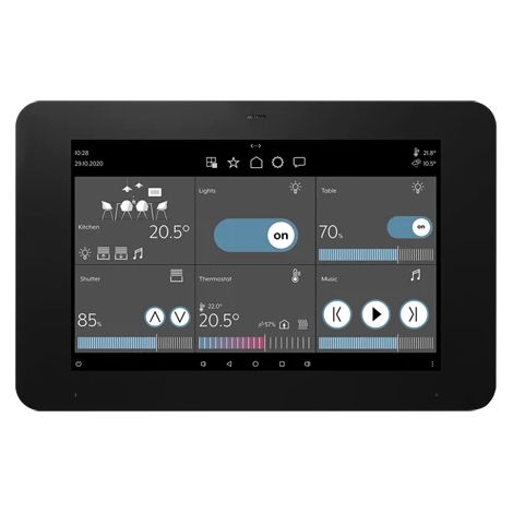 Jung KNX Smart Panel 8, 203 mm / 8″, negro SP 008 1U