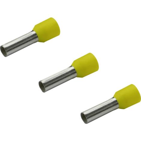 Embout simple d'extrémité de câble Rittal AS 4050.736 6 mm² x 12 mm partiellement isolé jaune 100 pc(s) (1/2)