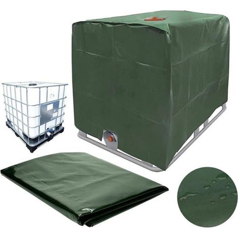 Housse De Protection IBC - 1000 L - Tissu Oxford 210D Imperméable Et Anti-UV - Pour Réservoir Eau Pluie Extérieur - 1 Pièce (1/5)