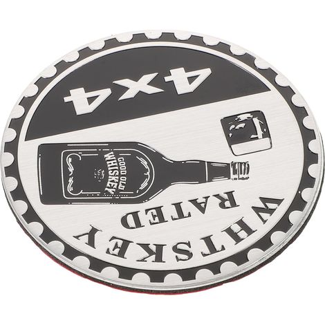 Adhesive Car Decal Heavy Duty Metal Emblem for Outdoor Use