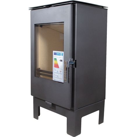 Stufa a Legna Verso Ina L 7.5 kW – Modello Moderno ed Elegante (1/5)