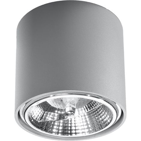Lámpara de techo Hester 1 GU10 ES111 gris ALU Lumilo 06.589.96 (1/5)