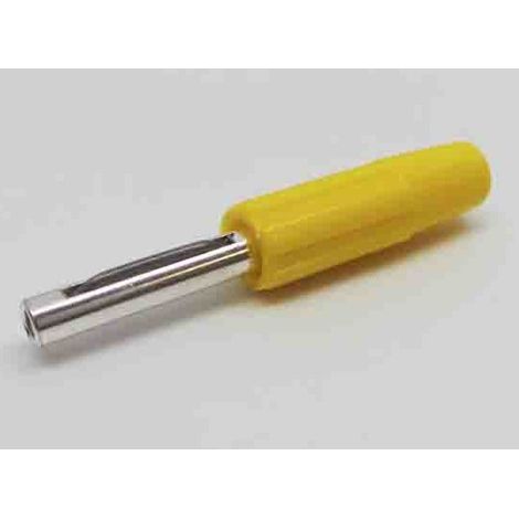 Fiche banane RS PRO Jaune Mâle 10A 50V