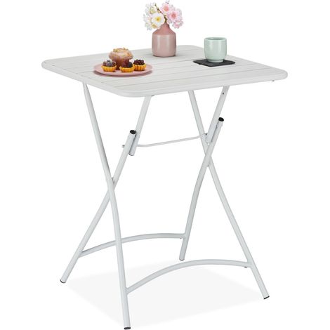 Mesa de balcón plegable de metal