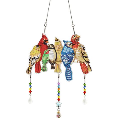 Kit de pendentif peinture diamant, kit de suspension en strass cristal 5D à faire soi-même (1/5)