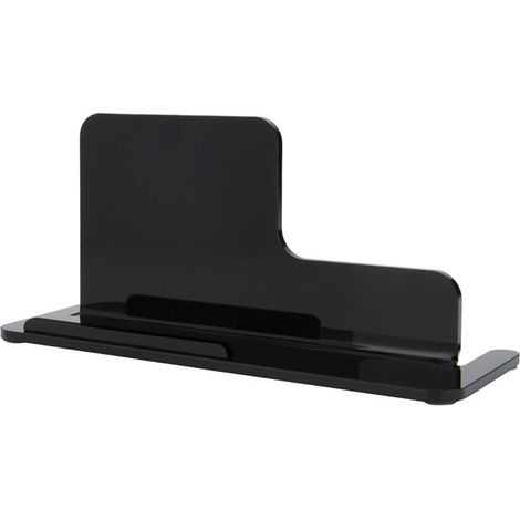 Supporto universale per telefono con base da tavolo in acrilico, adatto per auricolari wireless TWS, colore nero. (1/3)
