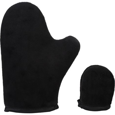 Gel douche, gants de plage, gants de bronzage, gants applicateurs de crème solaire, gants floqués pour le bronzage, gants de protection solaire (1/5)