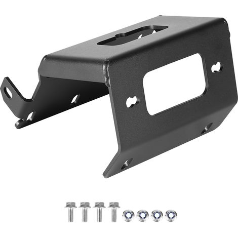 VEVOR Supporto per Verricello per Veicoli, Carico di 907 a 1633 kg Attacco per Verricello per Gancio di Traino per Modelli Selezionati Honda Foreman e Rancher Rubicon 2014 a 2021, Nero