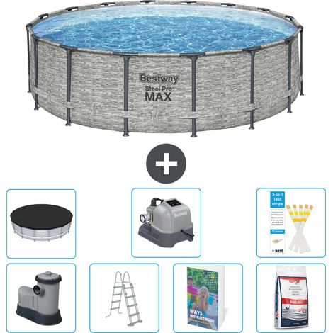 Bestway Piscina Bestway Steel Pro MAX Rotonda - 488x122 cm - 8-pezzi  S649