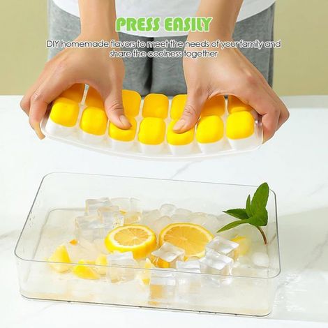 Bac À Glaçons - Silicone Alimentaire - Empilable Avec Couvercle - Pour Whisky Cocktails Bière Café - Lot De 4 (1/5)
