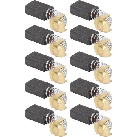 SJLERST 20x Balai en charbon, charbon moteur, 7mm x 11mm x 16mm pour outils électriques comme ponceuse d'angle, ponceuse orbitale (1/4)