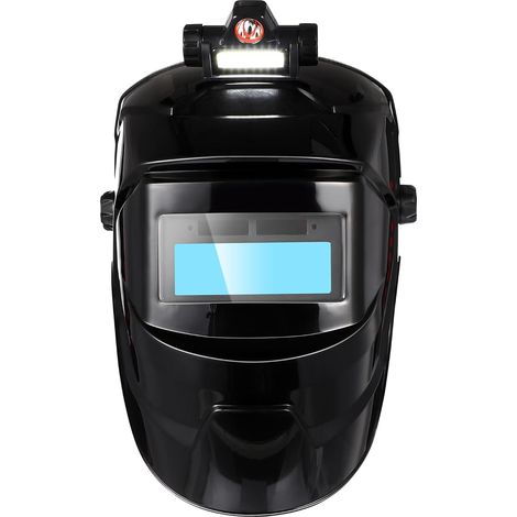 Casco per saldatura a energia solare con lente grandangolare estesa 116, pratica maschera per saldatura da indossare sulla testa, protezione termica regolabile per gli occhi, fornito con 10 piastre pr (1/5)
