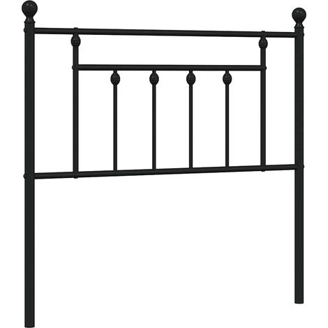 Maison Exclusive - Cabecero de repuesto de metal negro 90 cm (1/5)