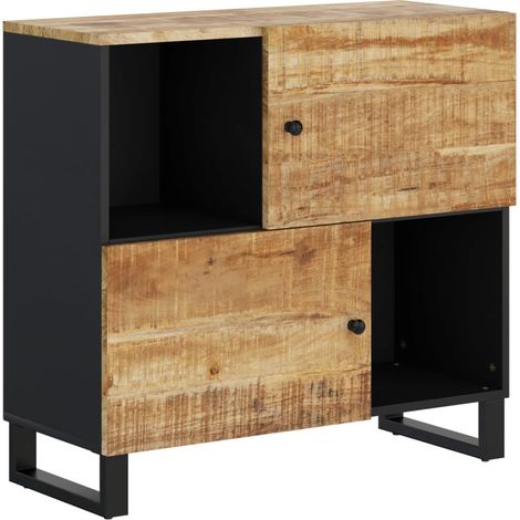 Sideboard with 2 Doors 80x33x75 cm Solid Wood Mango vidaXL (1/5)