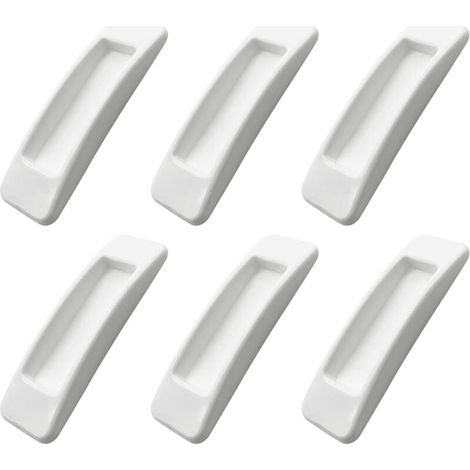 Set di 6 maniglie autoadesive per ante di armadi e finestre con apertura comoda - Maniglia autoadesiva per ante scorrevoli - Maniglia ausiliaria per cucina (1/4)