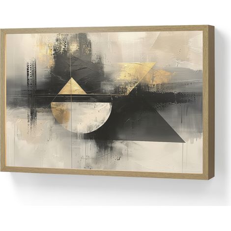 APPLIQUE DA PARETE Astratto - Nero - Vernice - Moderno 60x40 cm