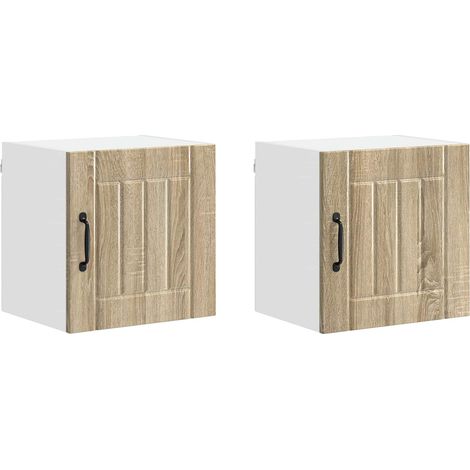 Maison Exclusive - Armadietto a muro LUCCA 2 pcs Rovere Sonoma 40 x 31 x 40 cm