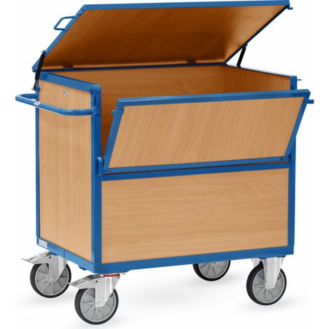 fetra Chariot pour caisses en bois 2852 - charge max. 600kg pneus TPE (1/3)