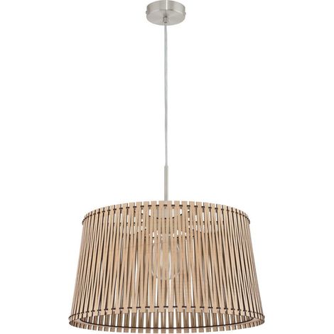 Lampe à suspension bois d'érable Sendero 1X40W H: 110 Ø 45cm (1/3)