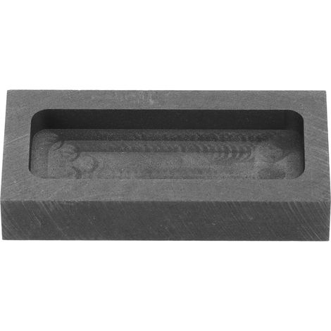 Moule à lingot en graphite 47,5x24x8mm (intérieur 40x15x4mm) pour coulée de métal, moule de barre externe pour fabrication (1/5)