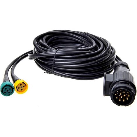 Faisceau de cables 9m avec fiche 13 broches et 2x connecteur 5 broches (1/2)