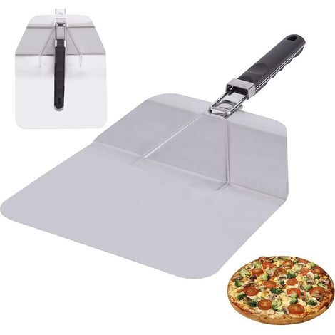 Spatule À Pizza , Lifter, Grande Pelle À Pizza En Acier Inoxydable, Pelle À Pizza Avec Grande Longueur Pliable, Accessoire De Four Bol À Pain (1/4)