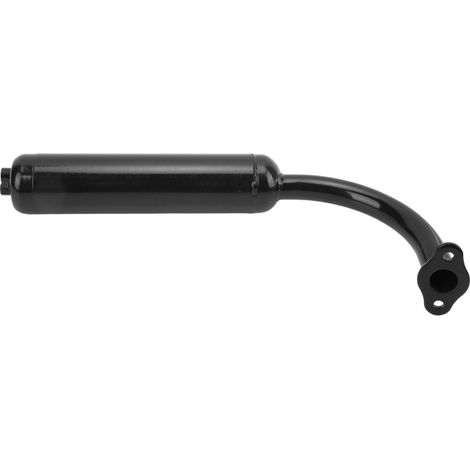 Pot d'échappement noir pour motos et vélos motorisés, moteurs 2 temps 49cc, 60cc, 66cc et 80cc (1/5)