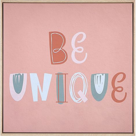 Canvas TAURISANO Kindermotiv 63 x 63 cm Rosa
