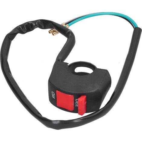 Motorradlenker-Lichtschalter EIN/AUS-Taste, wasserdicht, für ATV, UTV, Roller, 7/8 Zoll (1/5)