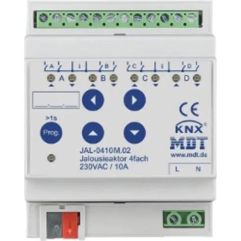 mdt Attuatore Intelligente 4 moduli DIN 10A 230 V