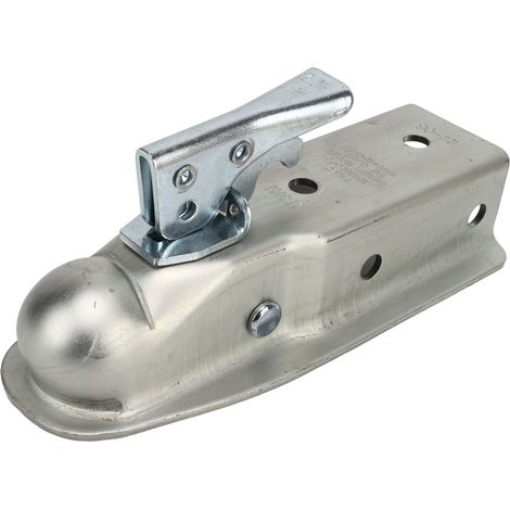 Attelage de remorque boule d'attelage 2 pouces largeur de canal 63mm capacité 1587kg antirouille pour caravane camping-car (1/5)