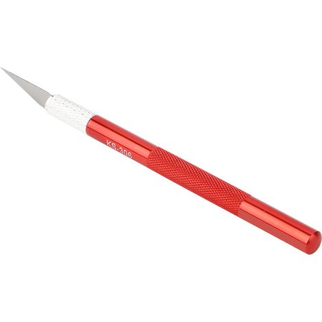 Couteau à sculpter, lame de scalpel en acier inoxydable rouge pour le travail du bois, outil de réparation de téléphone à faire soi-même