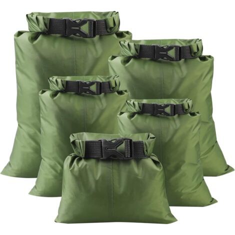 Leichte, wasserdichte Tasche, 1,5 l/2,5 l/3,5 l/4,5 l/6 l, wasserdichte Trockentasche, tragbare Tasche für Kajakfahren, Driften, Tauchen, nautische Aktivitäten, Wandern, Camping, Outdoor-Aktivitäten ( (1/5)