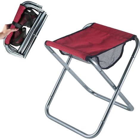 petit Tabouret Pliant Portable,mini Chaises Pliantes De Camping En Plein Air,tabouret De Camp Pliable Lger Pour Le Camping,la Pche,le Pique-nique, (1/5)