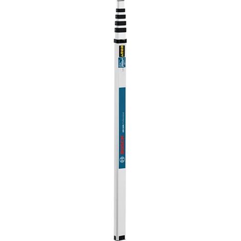 Bosch Professional – Mire télescopique de chantier GR 500 V2 5 m – Aluminium léger pour mesures précises – Compatible niveaux et lasers Bosch – 601094600