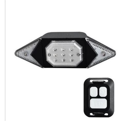 Eclairage de sécurité Feux de vélo arrière, Chargement USB, Télécommande sans fil, Clignotants (1/5)
