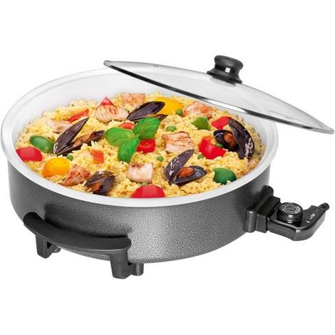 Clatronic PP 3570 C sartén eléctrica negra 42 cm