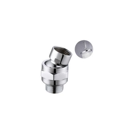 Duschanschluss, Kugelgelenk, Duschkopf, Kugelgelenkadapter, verstellbare Duscharmverlängerung, Universalkomponente, gebürstetes Nickel – Crezuo