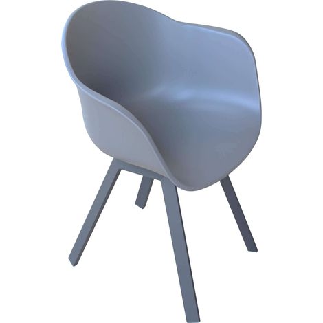 Chaise de fauteuil extérieur en aluminium moyen DarkGrey