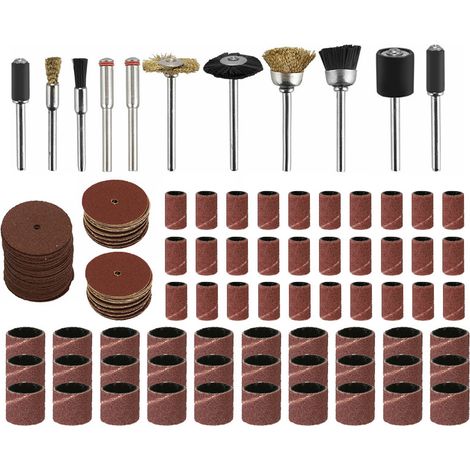 150PC/pièce Jeu d'accessoires pour tête de ponçage Set d'accessoires pour ponceuse électrique