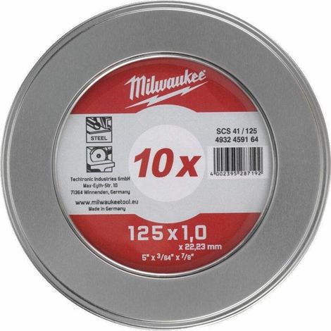 Dischi da taglio Milwaukee PRO+ metallo 125 mm 10 pz