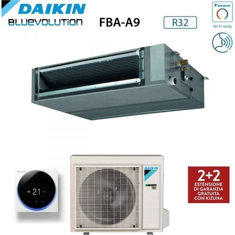 Climatizzatore Condizionatore Daikin Bluevolution Canalizzato Media Prevalenza 12000 Btu FBA35A Monofase R-32 Wi-Fi Optional - Garanzia Italiana R-32,Comando a filo Madoka Bianco BRC1H52W,Italia 2+2
