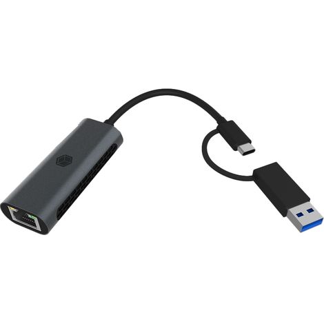 ICY BOX IB-LAN301-C3 USB Type-C / Type-A zu LAN Kabel und Adapter -Computer- (1/5)