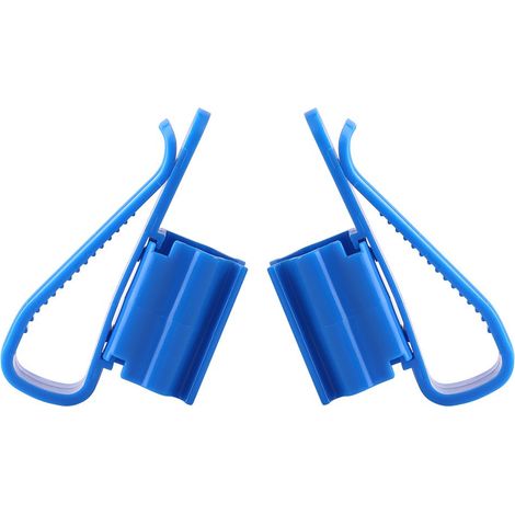 Set di 2 supporti per tubo dell'acquario con fissaggio a clip, diametro 8-16 mm.