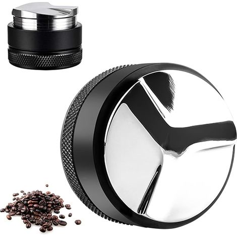 Distributeur de Café 51 mm Barista Accessoires Tamper Café Poudre de Café Distributeur 304 Poudre de Tissu Pressé en Acier Inoxydable Assorti Appareils Simples et Portables（51mm）